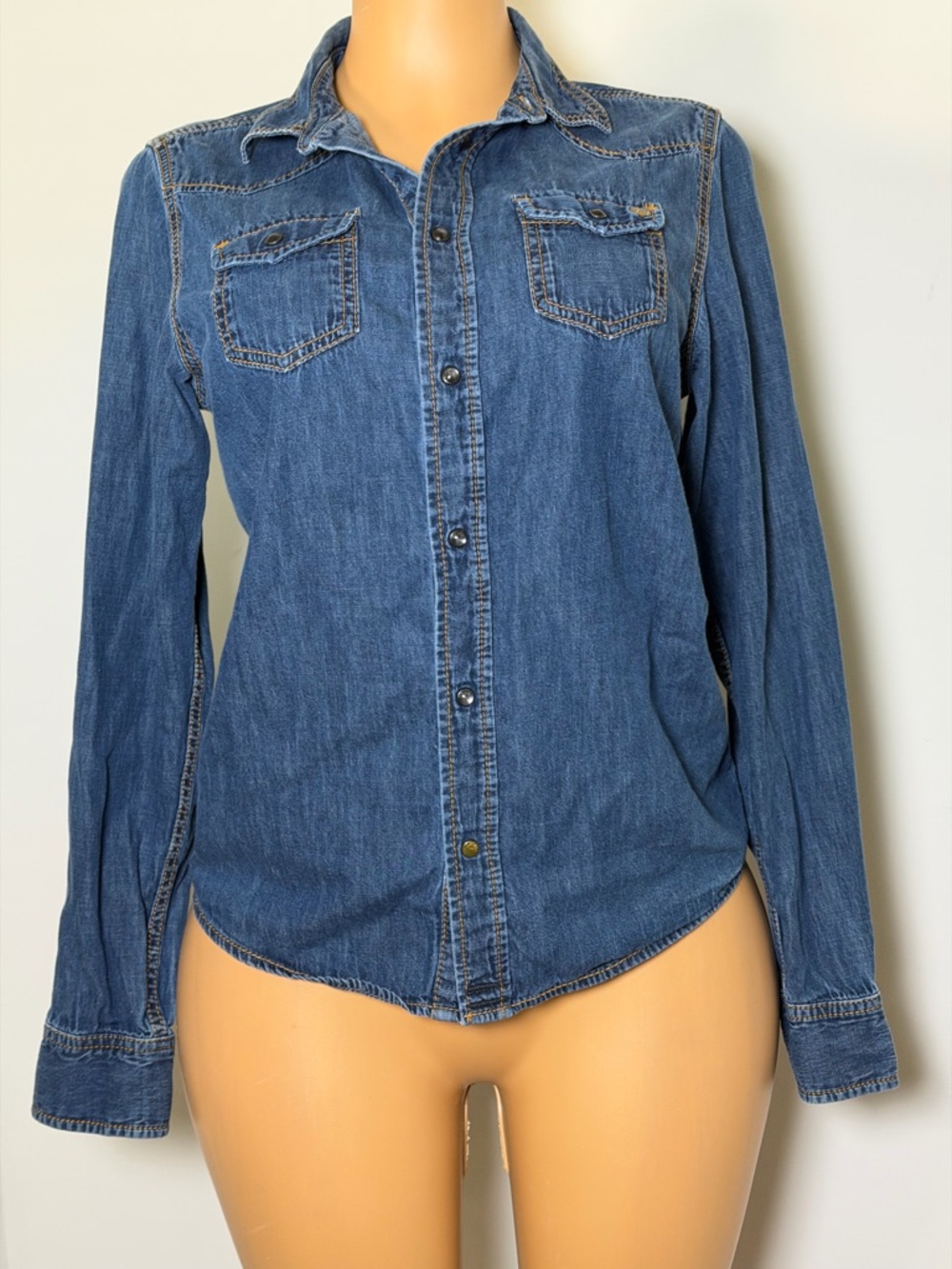 Diesel Blue Denim Button-Up Shirt